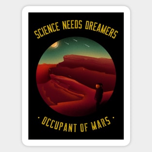 Mars Here We Come Sticker